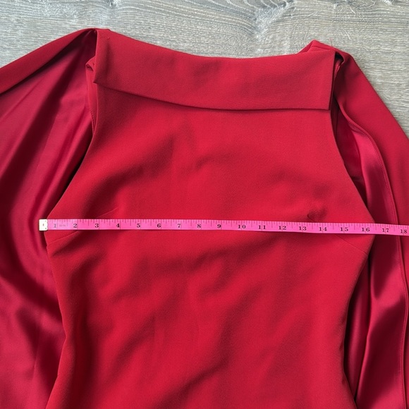 Alice & Olivia Neely Cape-Back Crepe Mini Dress 8 - Picture 9 of 11